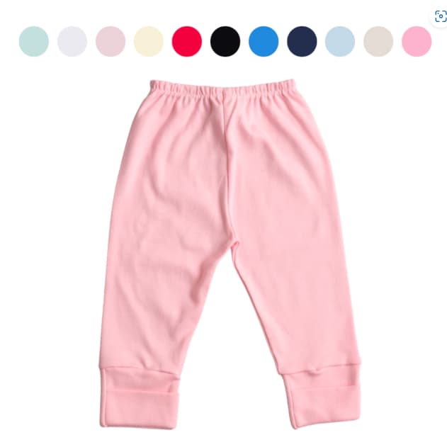 Kit 3 Mijão Culote Calça Vira Pé Reversivel 100% Algodão Quentinho para o inverno Bebê Menina Menino Maternidade Enxoval