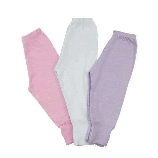 Kit 3 Calça Mijão Culote Vira Pé Reversivel 100% Algodão Quentinho para o inverno Bebê Menina Menino Maternidade Enxoval