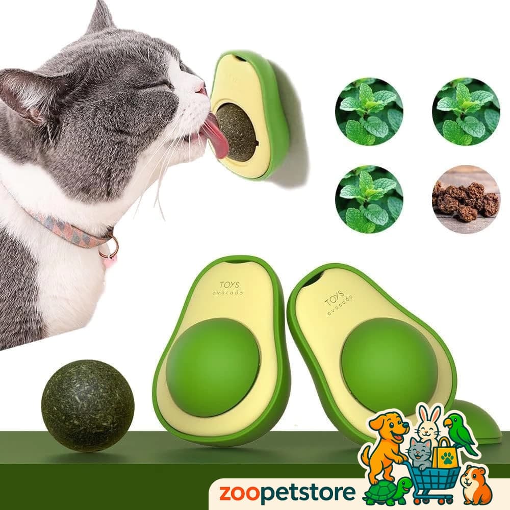 Abacate De Brinquedo Para Gatos Com Catnip Erva Gato Natural