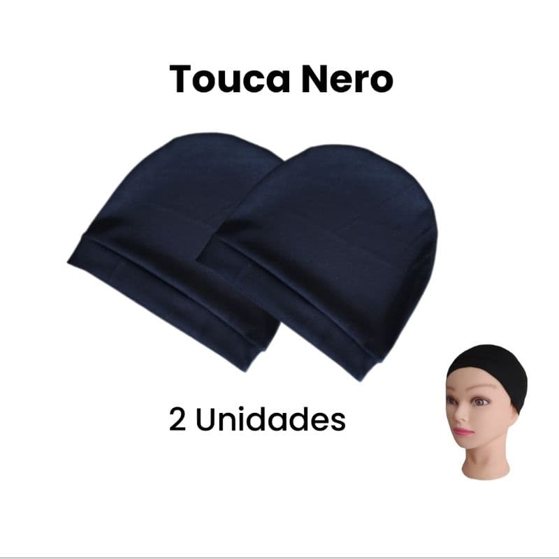 Kit 2 Touca Nero Anti Frizz Para Cabelos Liso Unissex - Fafaty