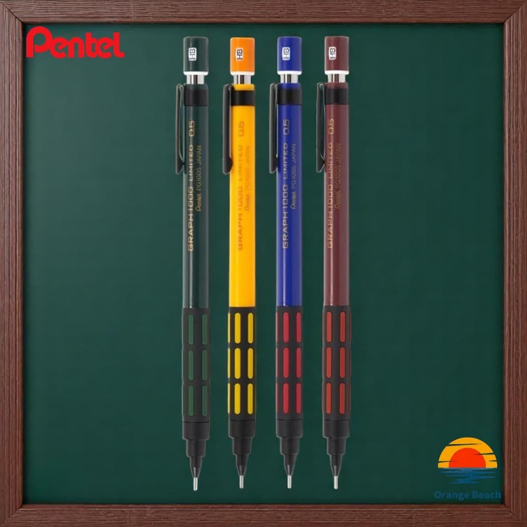 Pentel Graph1000 Edição Limitada Retro/Lapiseira Profissional/Kit Completo Luxuoso