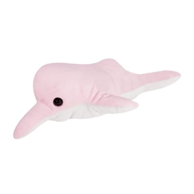 Boto Rosa De Pelúcia Marinha 30 Cm Antialérgico