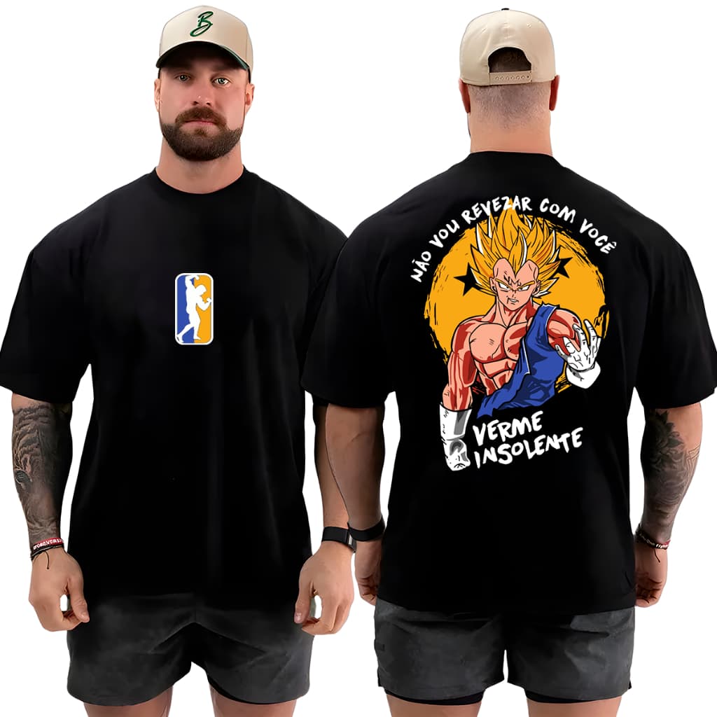 Camiseta Camisa Oversized Não vou Revezar Musculação Grande 100% Algodão Academia Treino
