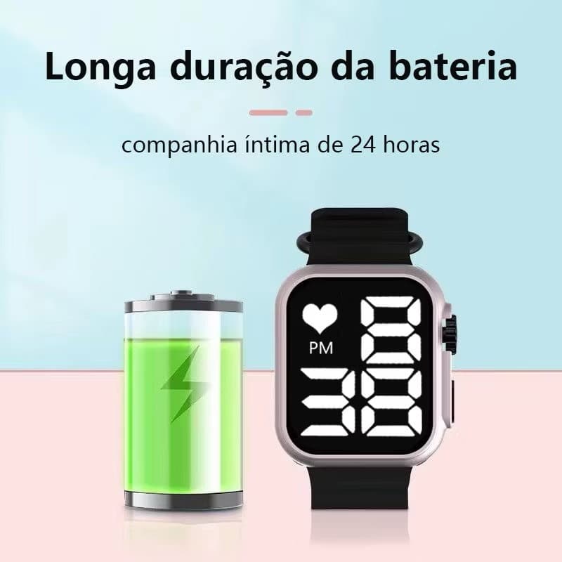 P9 Relógio Esporte Led digital à prova d'agua unissex