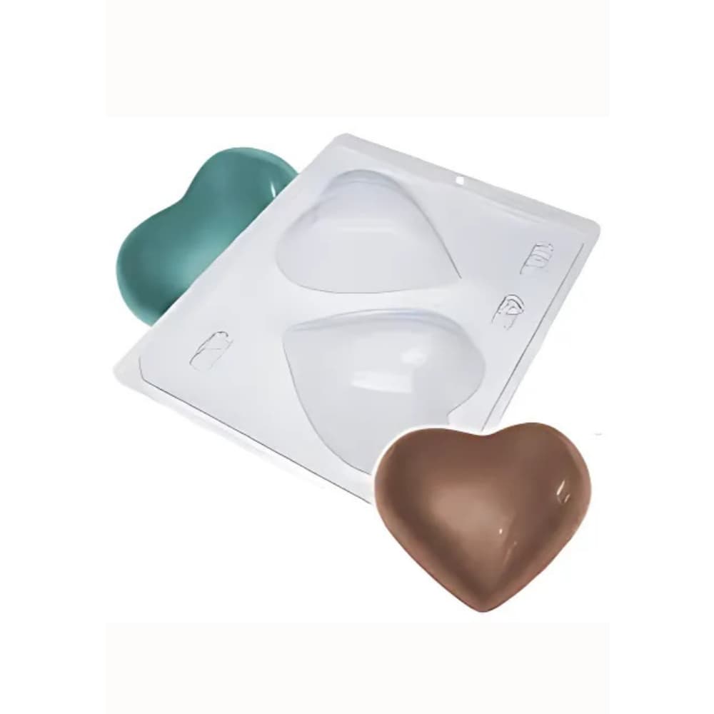 Bwb Forma Simples Acetato Molde Coração 200g 2 Cavidade