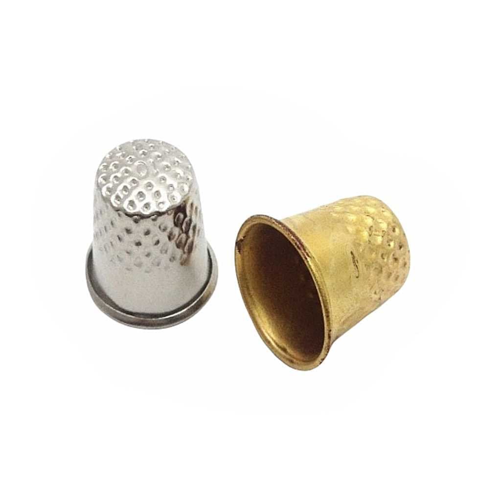 Dedal De Ferro Proteção Para Ponta Do Dedo Costura Kit C/10