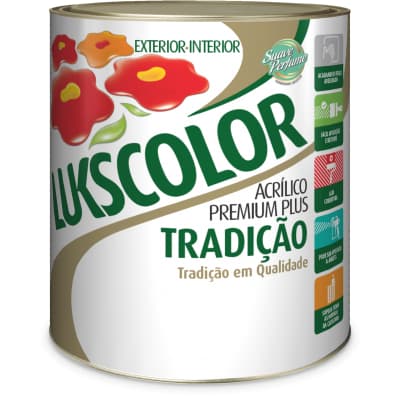 Tinta Latex Acrílica Lukscolor 900ml Perfumada Varias Cores