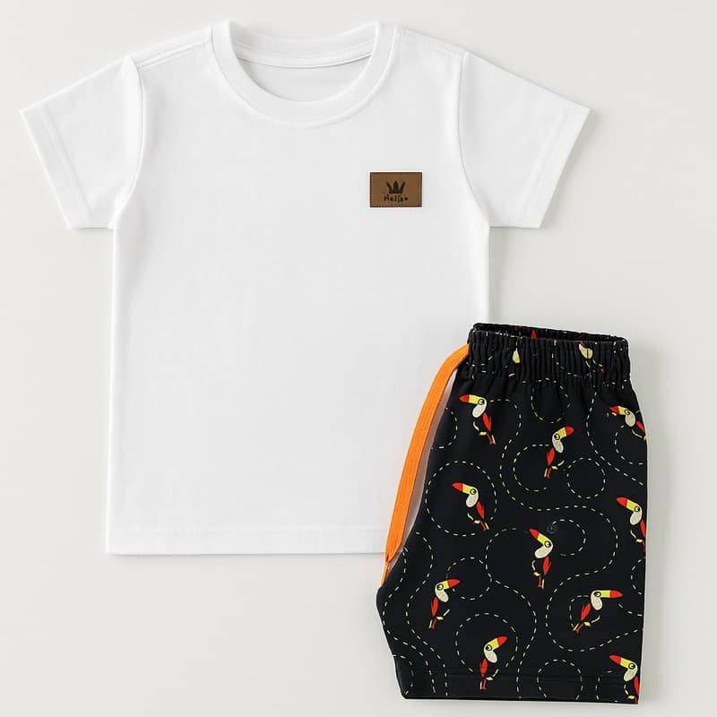 Conjunto Verão Menino Clarita Kids – Tamanhos 8 ao 16 | Conforto e Estilo para os Grandinhos