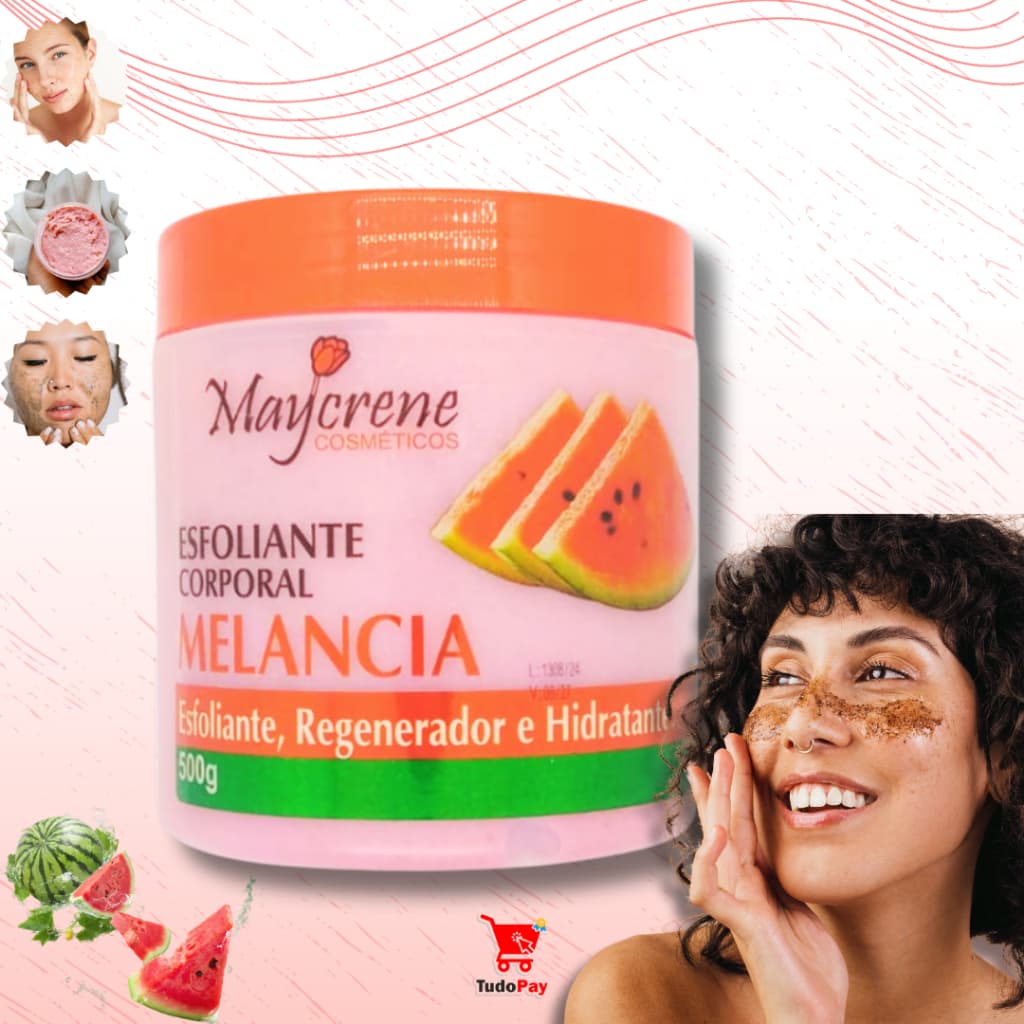 Esfoliante Corporal Melancia Regenerador Hidratante Maycrene 500g
