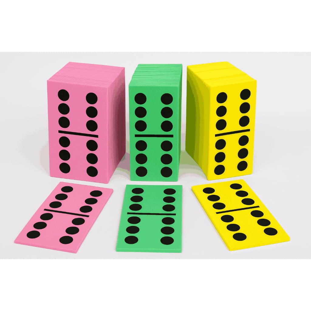 Dominó Infantil em EVA Colorido Jogo Educativo, Sensorial e Didático para Crianças
