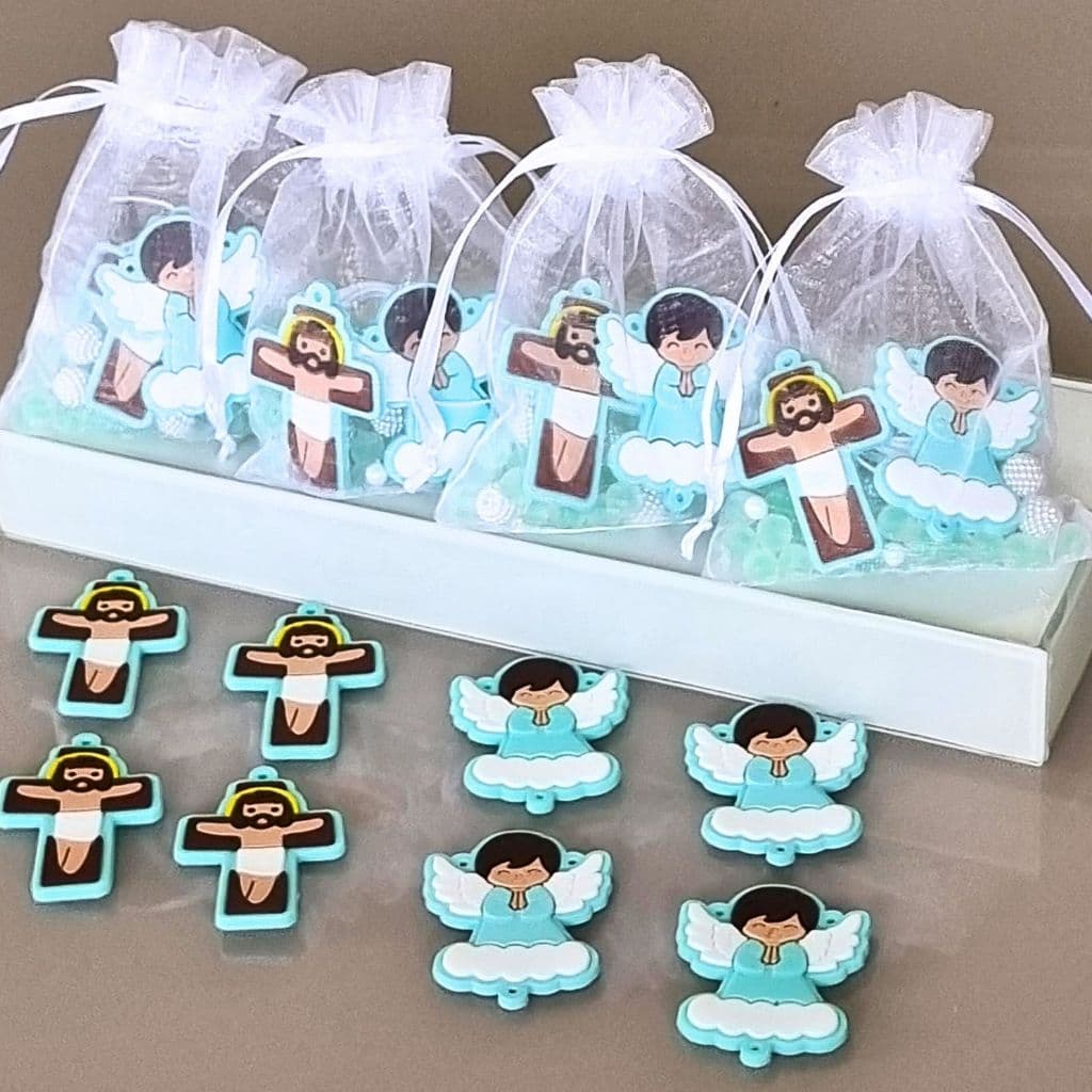 Kit Missangas Bolinhas Para 4 Terço Infantil Anjinho Batizado Verde Religioso Lembrancinha Casamento Artesanato