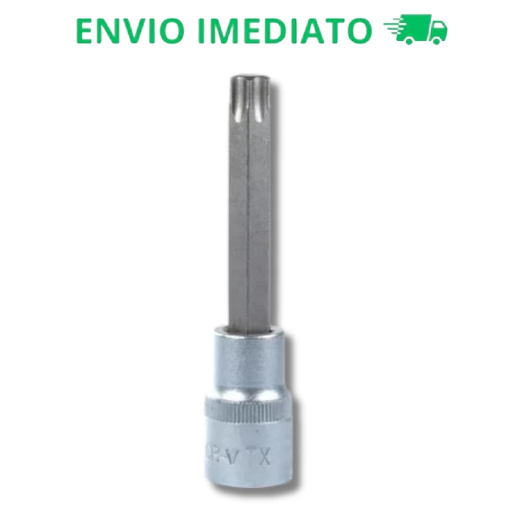 Chave Soquete Profissional Torx Longo 1/2 Hexalobular T50 Corneta