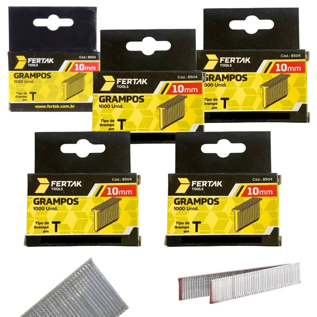 Kit 3000 Pinos T 10mm Para Grampeador/pinador Manual -fertak