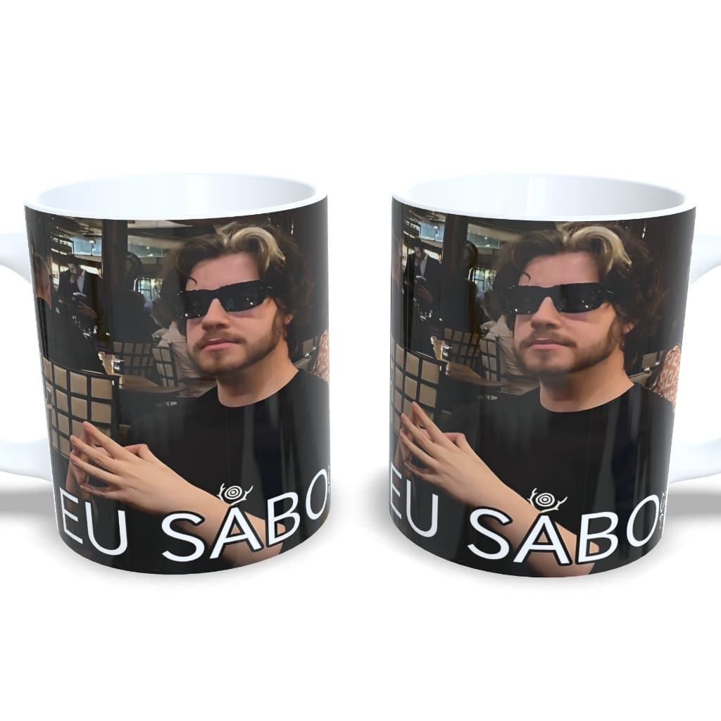 Caneca Personalizada CellBit Youtuber Eu Sabo Meme