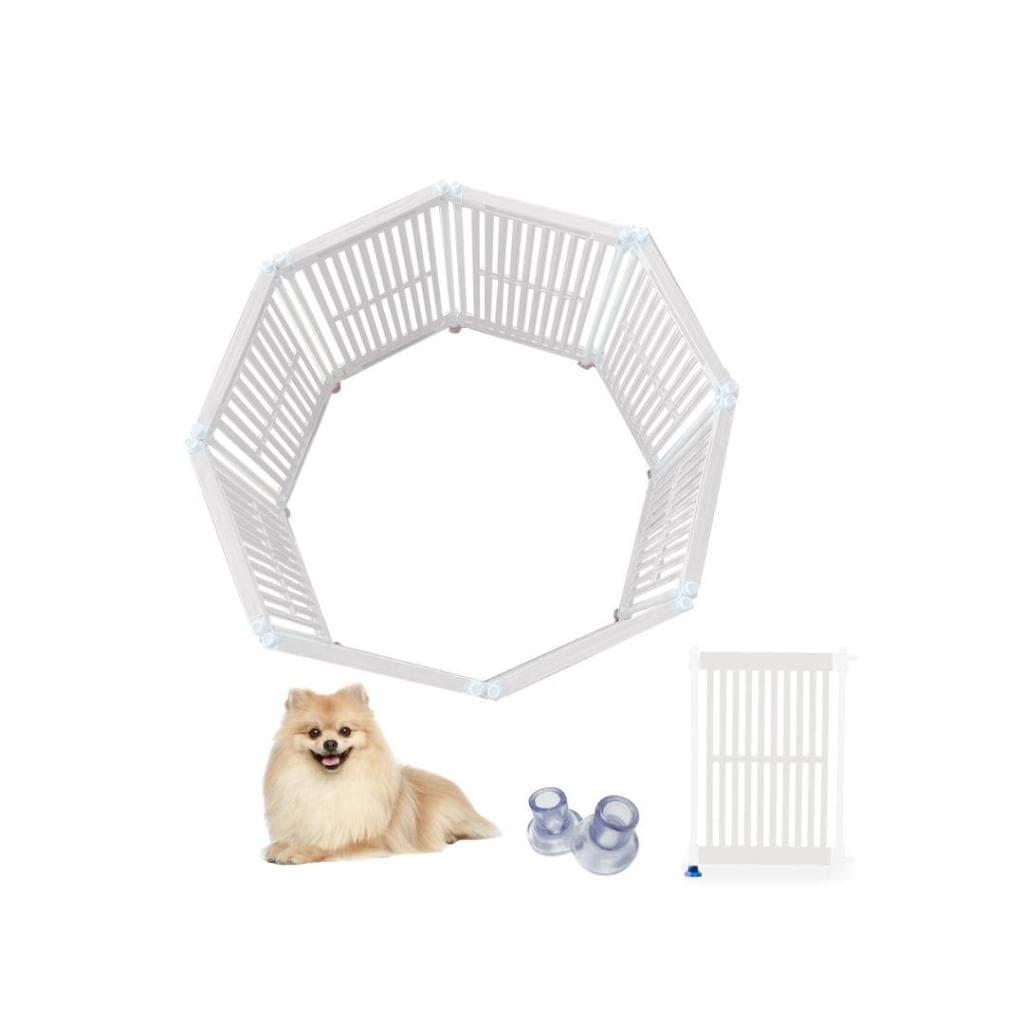 Cercado para Cachorro e Gato Dobrável | 8 Lados | Antiferrugem | 60cm Altura