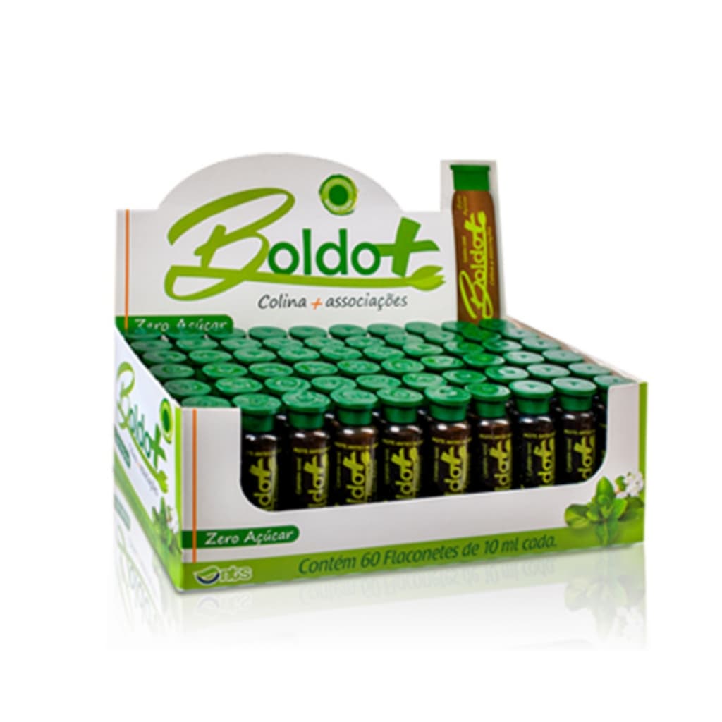 Suplemento De Boldo 60 Flaconetes 10ml Natubras | Zero Açúcar + Vit B1 B6 B12 + Colina