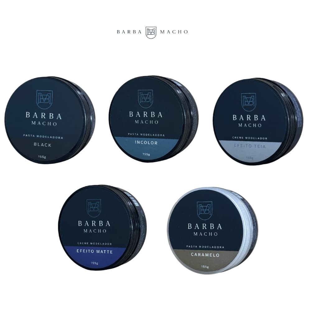 Modelador de Cabelo - Creme e Pasta - Barba Macho