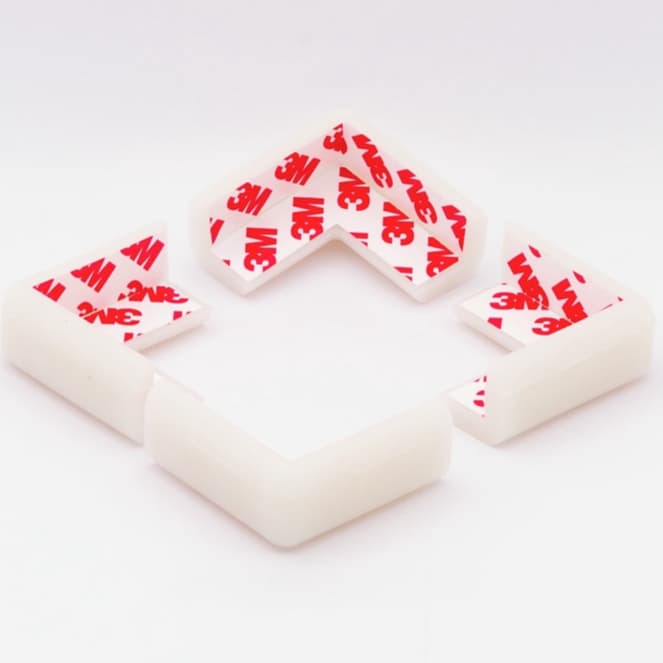 Protetor De Quina Em Silicone 4 Unidades Para Mesa Armário Prateleira Bebê e Criança 6x2 cm Ibimboo