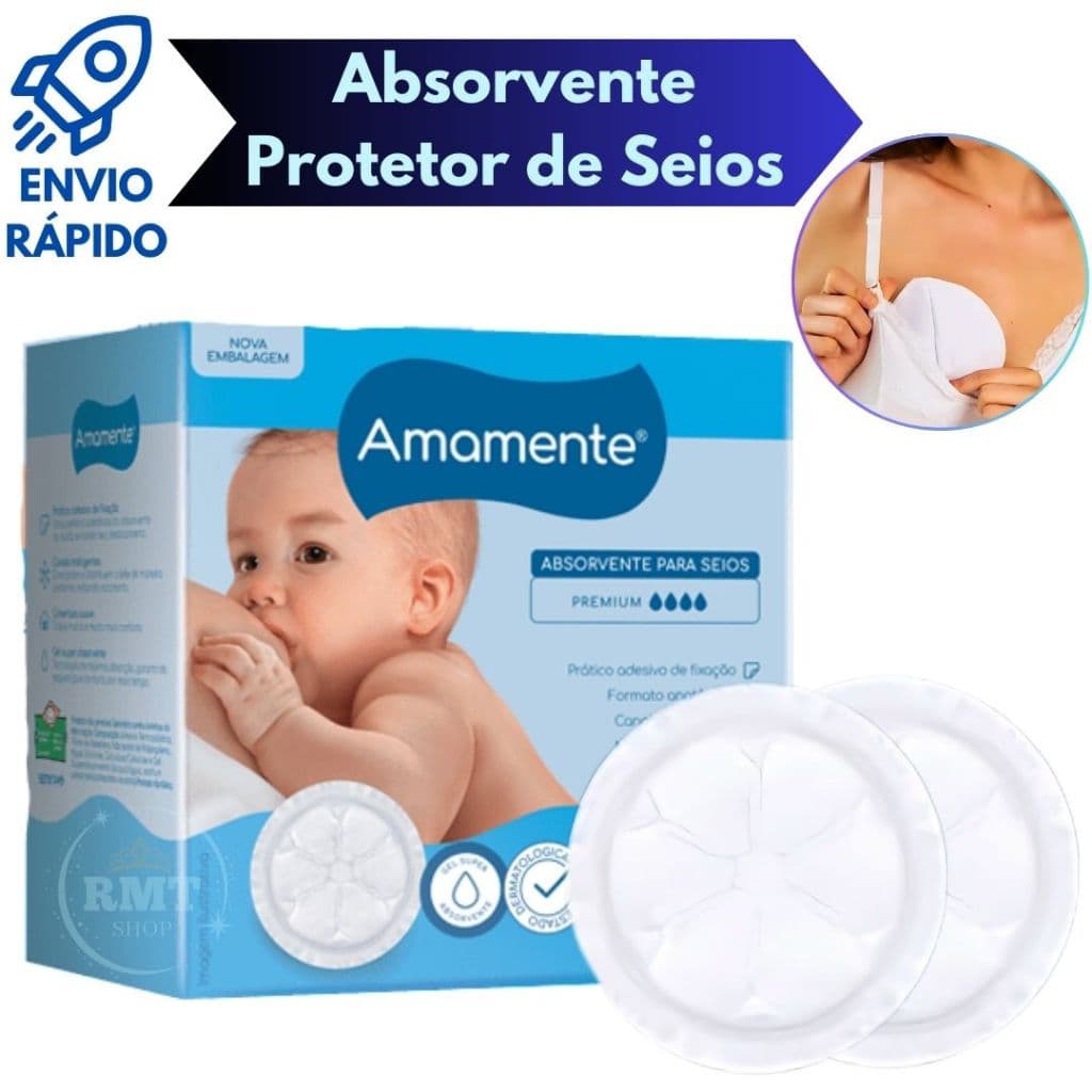 Absorvente Para Seios Amamente Semina 12 Unidades