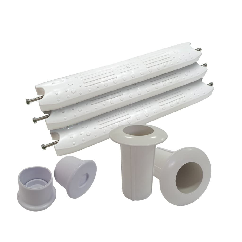 Kit para reposição Escada de Piscina 03 Degrau - ABS - Completo
