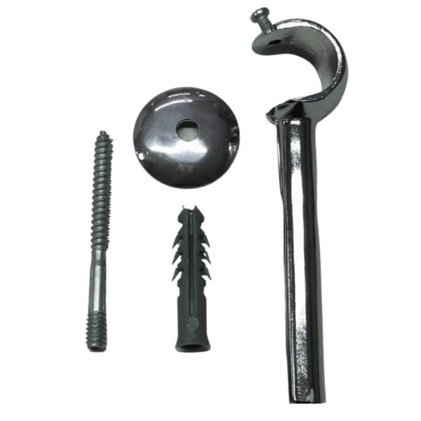 Suporte De Cortina De Varão De Aluminio Diversas Cores 19mm Alongado Un