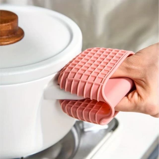 Luva Térmica Pegador de Silicone Antiderrapante Cozinha Fogão Forno Fogo Quente