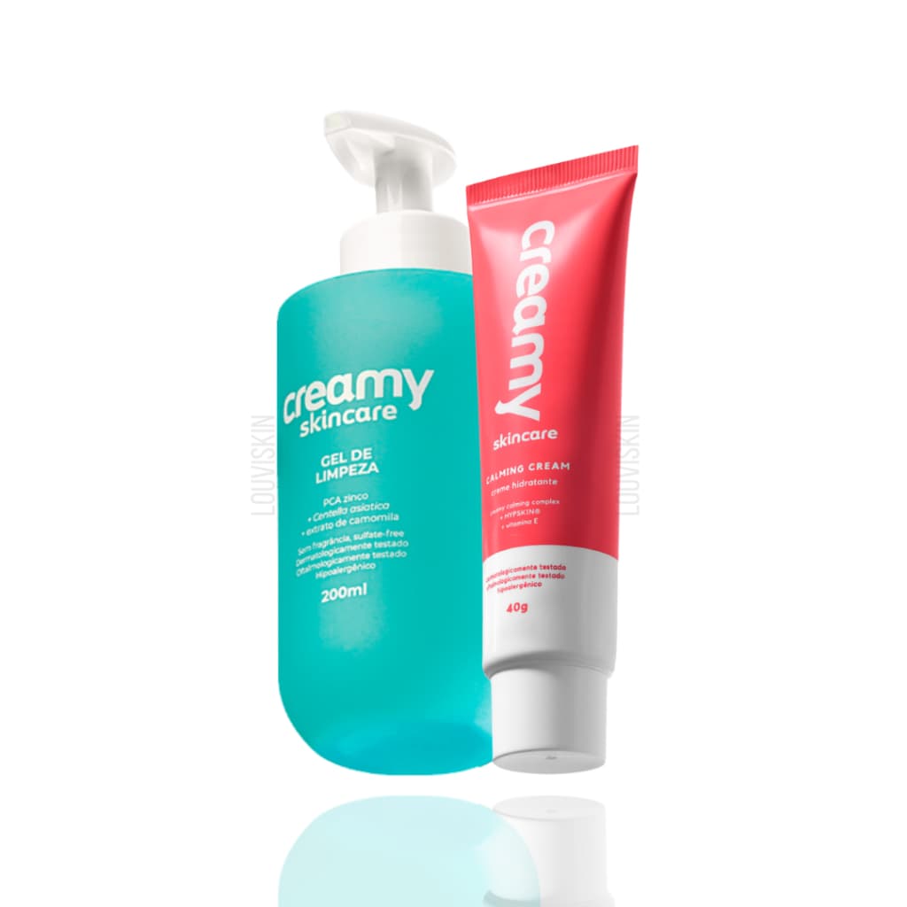 Creamy Kit Limpador Facial e Hidratante Calming Cream  - Creamy Skincare