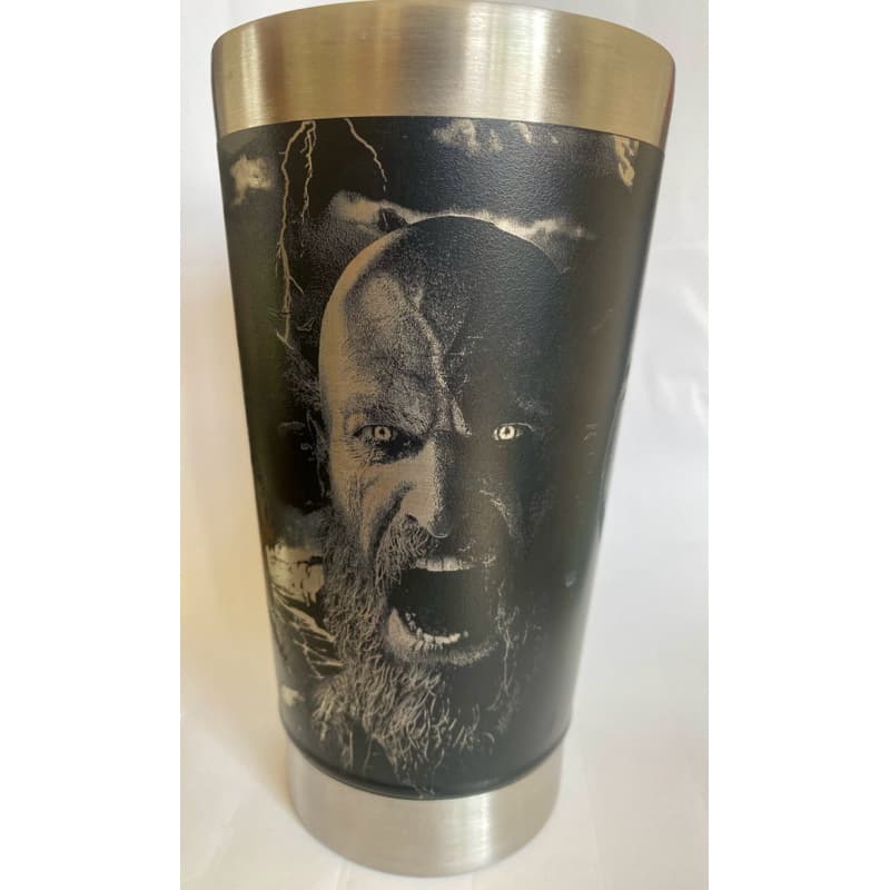 Copos Gravação 360º Térmico 473ml com Tampa e Abridor GOD OF WAR