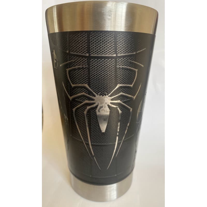 Copos Gravação 360º Térmico 473ml com Tampa e Abridor Spider Venon