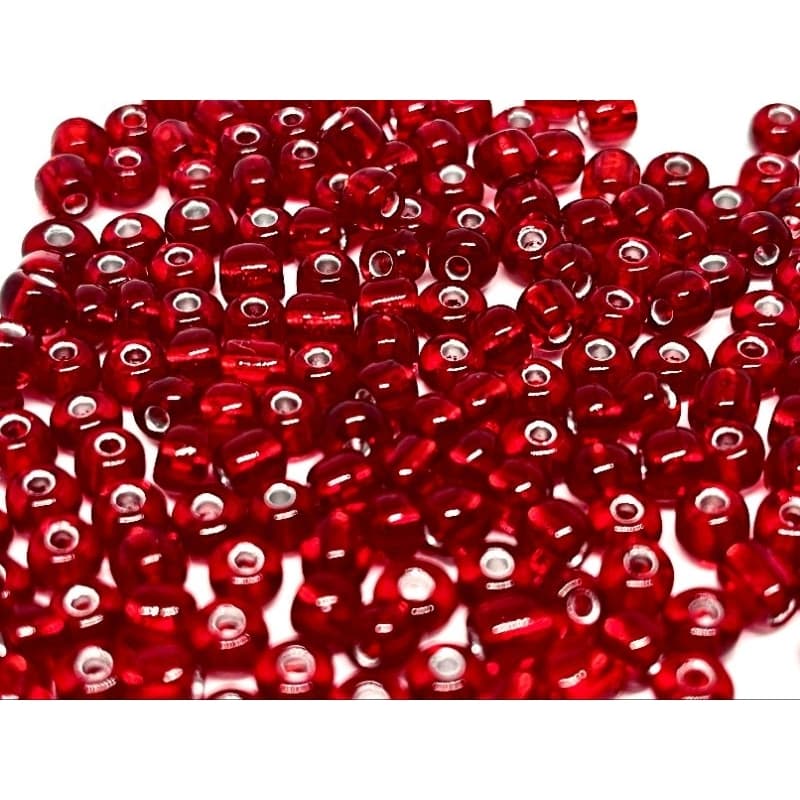 Missangão 6/0 VERMELHO CRISTAL 500gr - Miçanga-Missanga