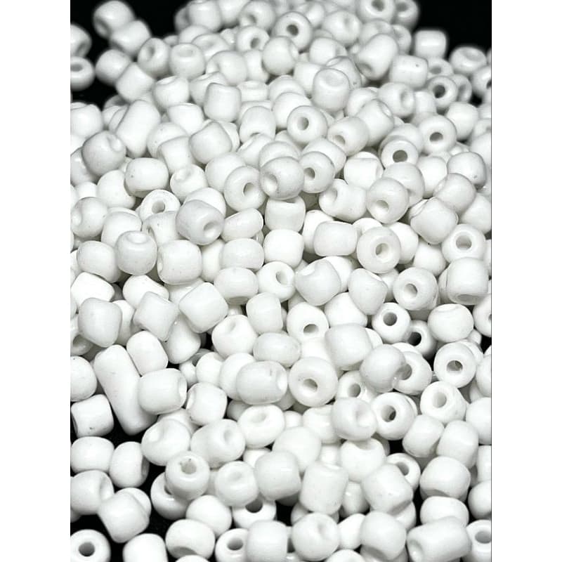 Missangão 6/0 Branco Leitoso 500gr - Miçanga- Missanga