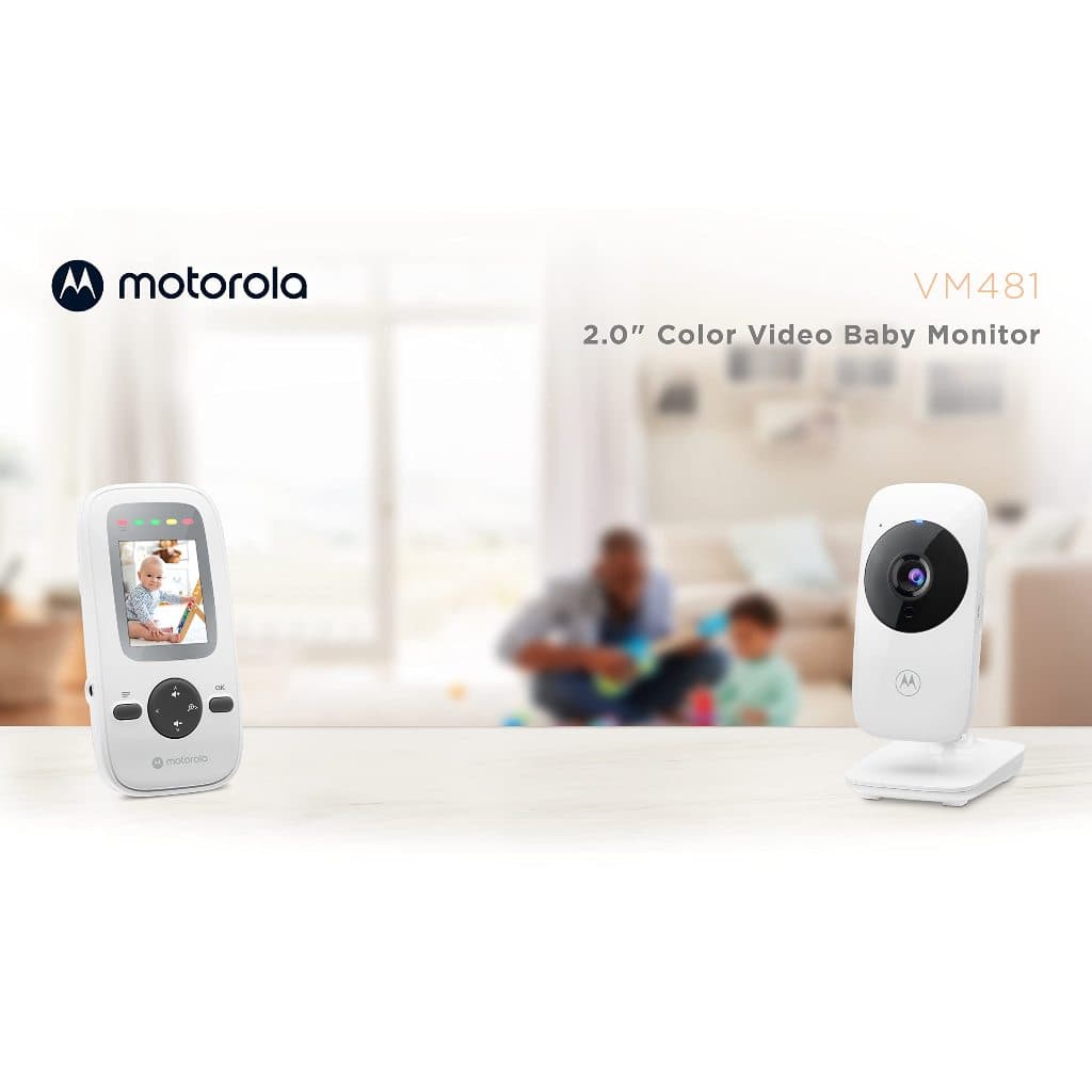 Babá Eletrônica sem fio com Monitor e Visão Noturna e Tela de 2' Motorola VM481