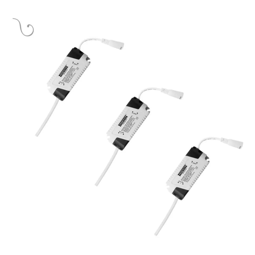 Kit 3 Driver Led Reator Fonte Plafon 24w Bivolt Taschibra