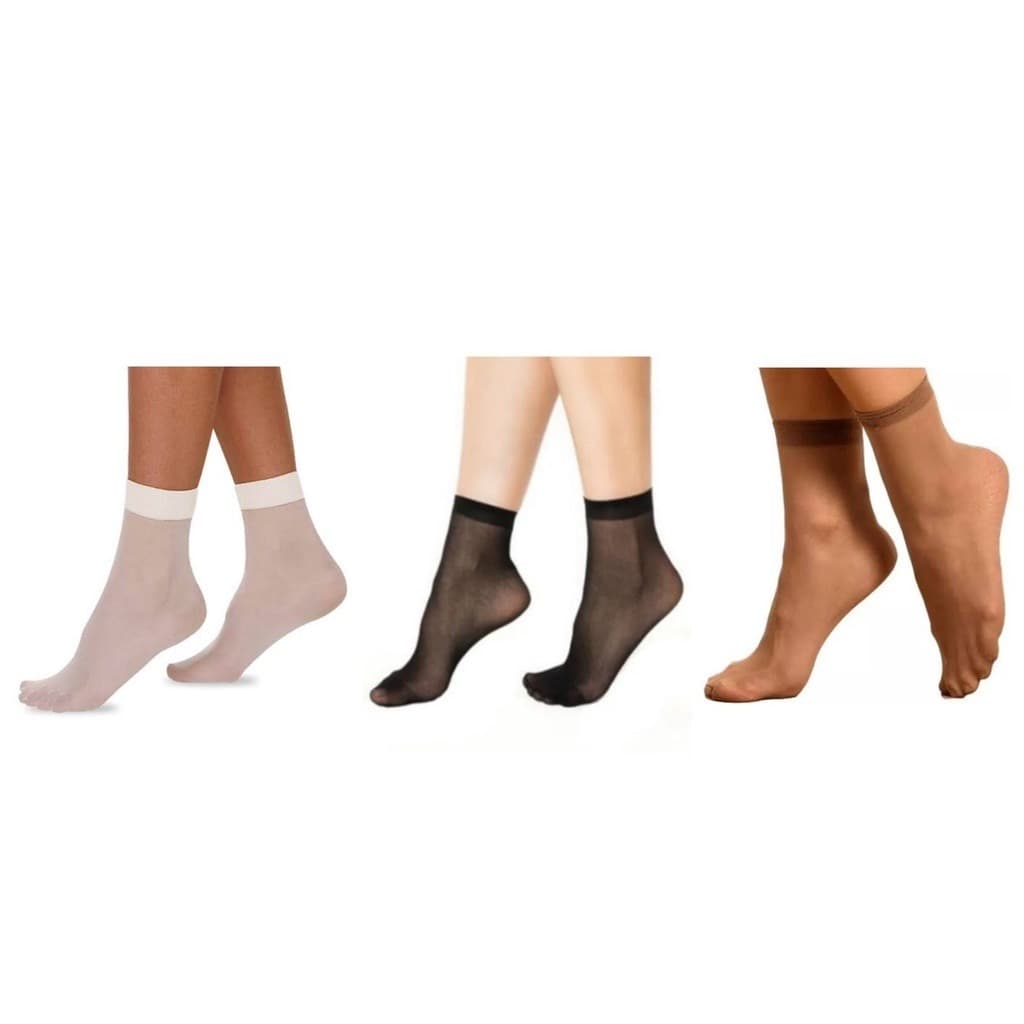 Kit com 10, 20, 30, 40 ou 50 Pares de Meia Fina Feminina – Elegância e Conforto para o Dia a Dia