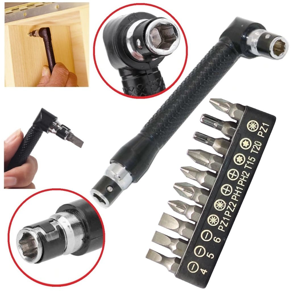 Chave Tipo L De Precisão 1/4 Com 10 Bits Fenda Phillips Torx
