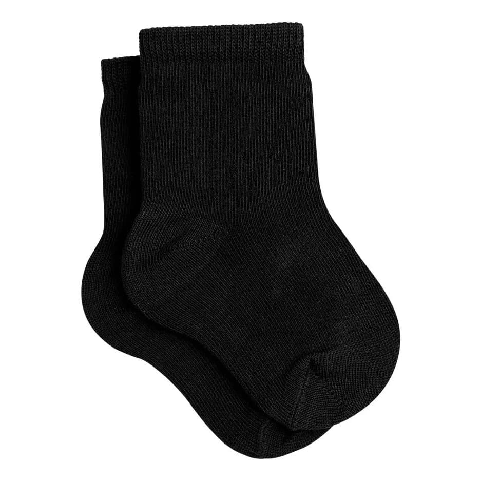 Kit com 12 Pares Básicos Meia Escolar Cano Médio Unissex