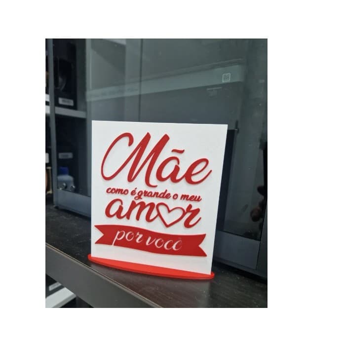 Placa decorativa Dia das Mães