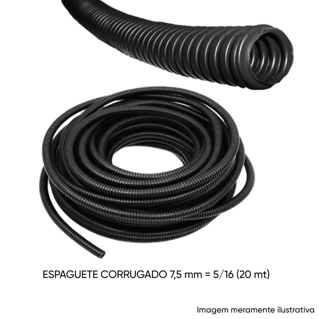 ESPAGUETE CORRUGADO 7,5 mm = 5/16 (20 mt)