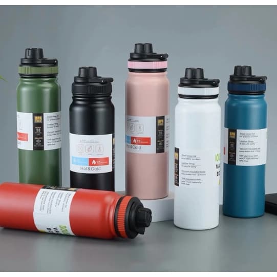 Garrafa Térmica 800ml Garrafa Especial Quente e Frio Inox Térmico De Grande Capacidade
