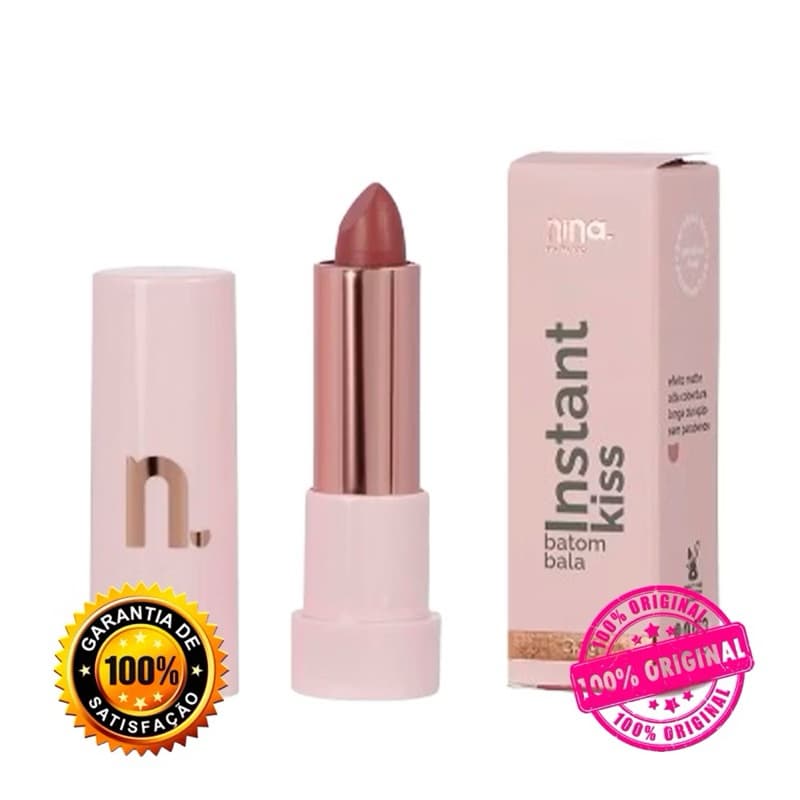 Nina Make Up Instant Kiss Batom Bala 3,5g (Acabamento Matte) Cor Blessed