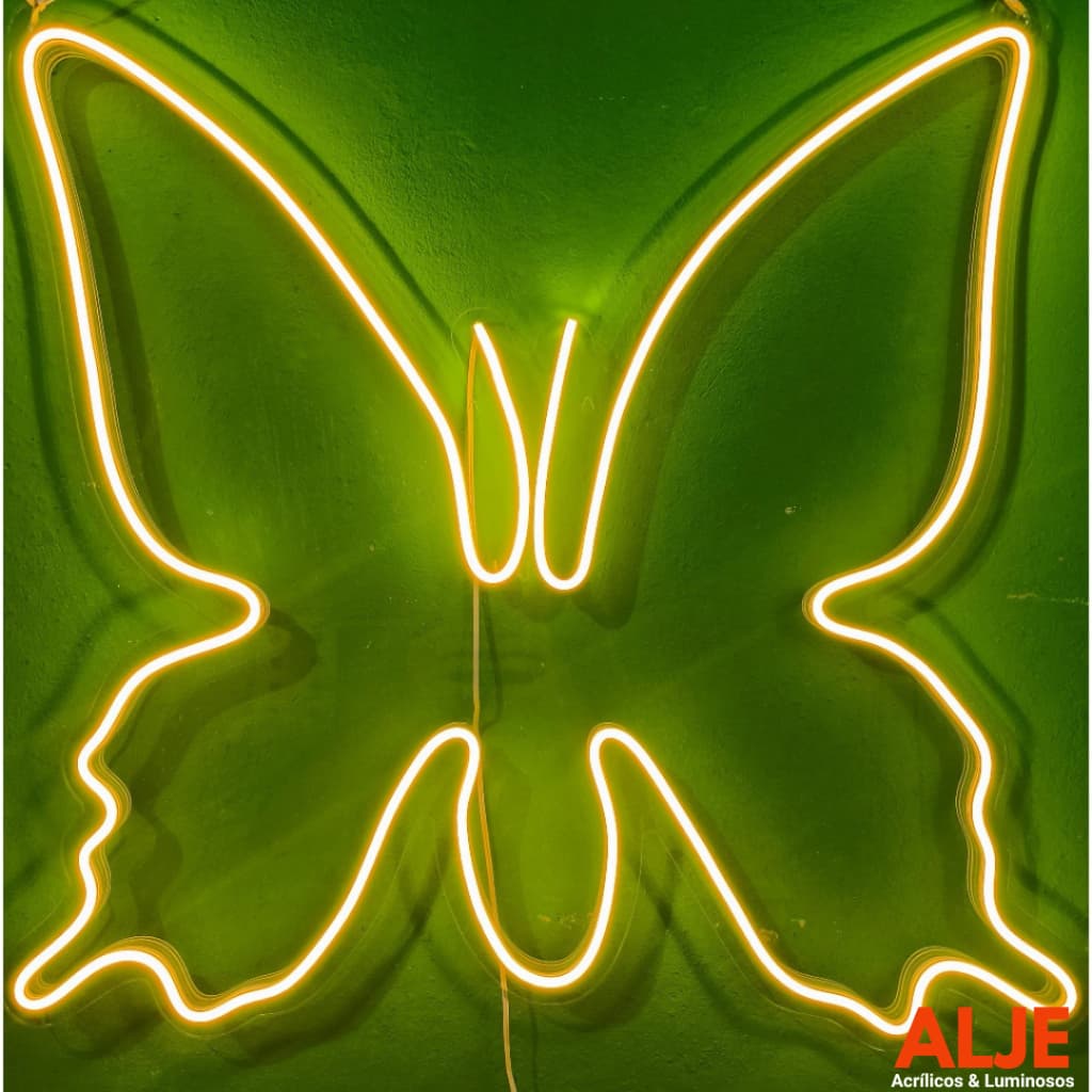 Painel de LED Letreiro Luminoso Led de Borboleta 50x50