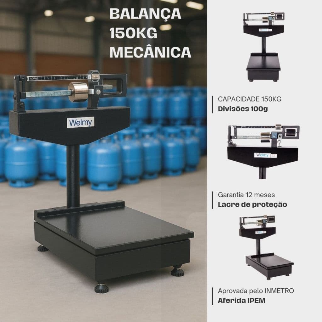 Balanca Mecanica 100ch 150 Kg Sucata / Botijao De Gas Welmy