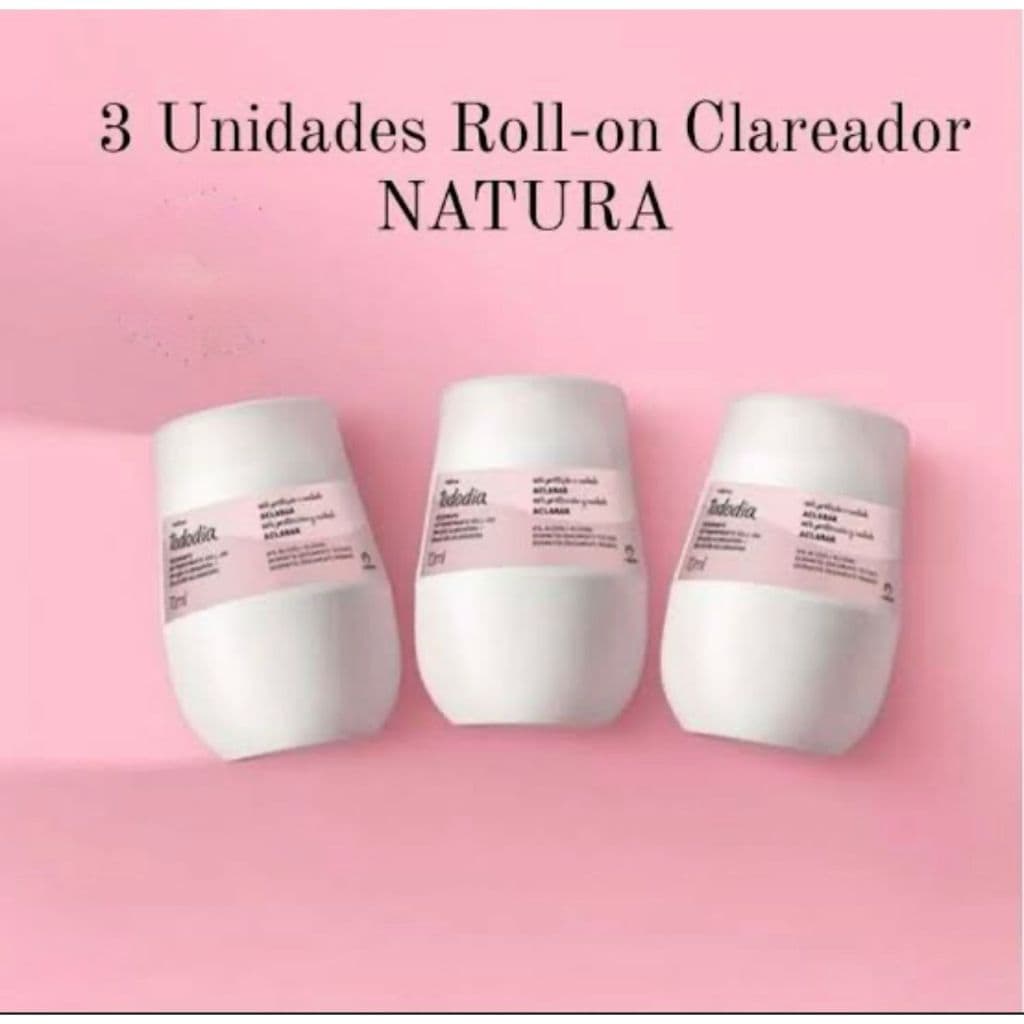 KIT 3 DESODORANTES ANTITRANSPIRANTE ROLL-ON ACLARAR NATURA
