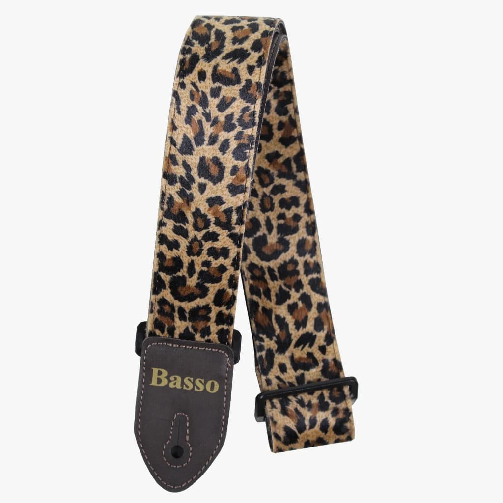CORREIA BASSO SINTÉTICO ANIMAL PRINT ONÇAVIOLÃO GUITARRA CAVAQUINHO BAIXO UKULELE ALÇA CINTA ESTAMPADA