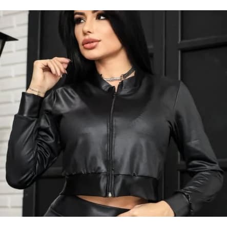 Jaqueta Bomber Feminina  Elegância Cirrê
