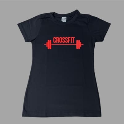 Camiseta Babylook Feminina CROSSFIT Academia Esporte
