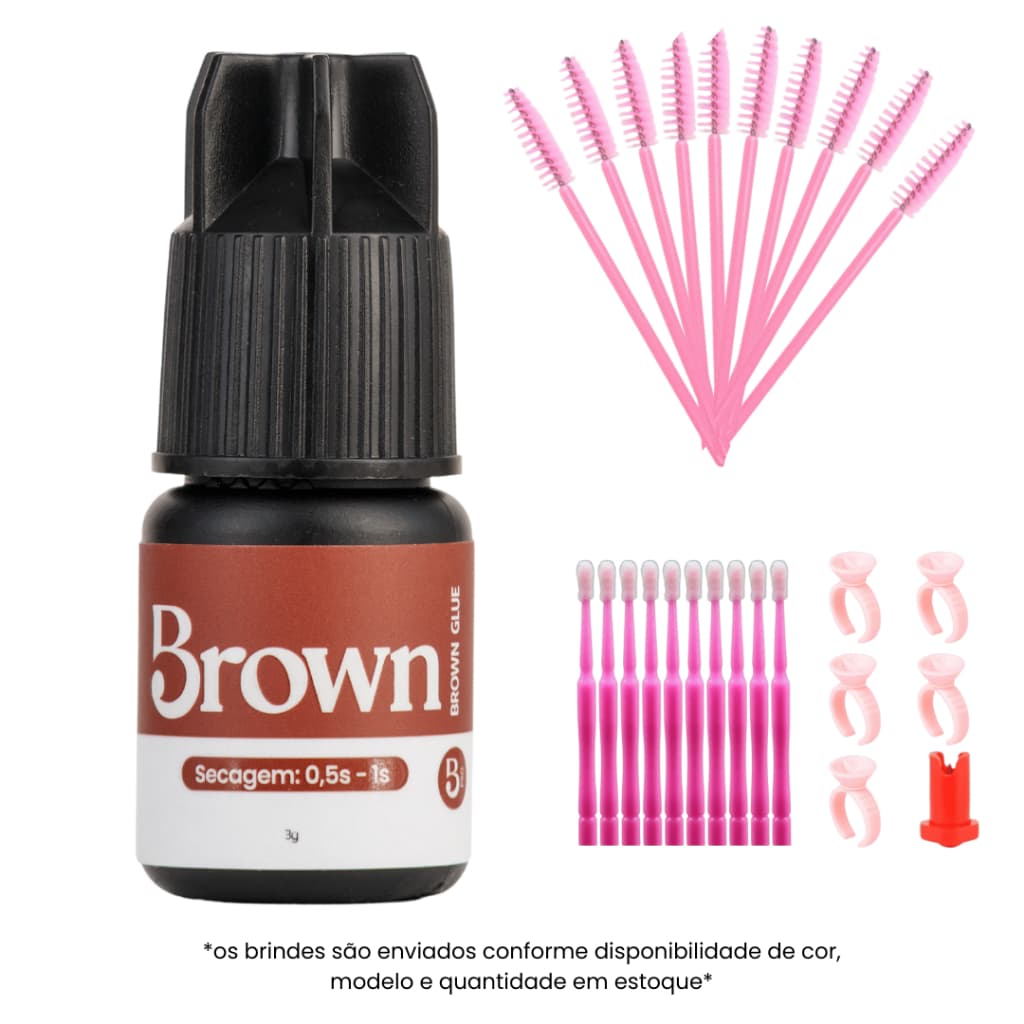 Cola de cílios Brown Beautify Pro 3g Cola Para Extensão de Cílios Marrom Cola Extensão de Cílios