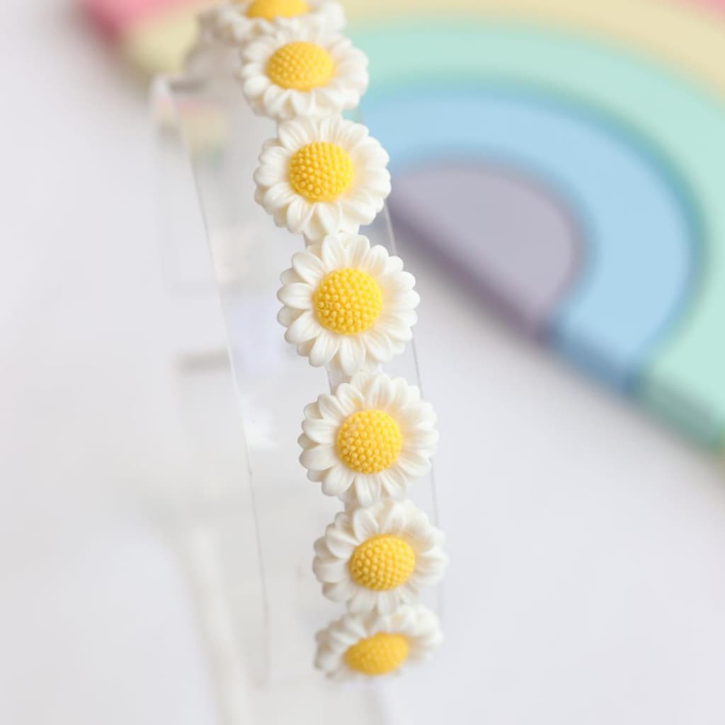 Tiara Infantil de Flor / Arco infantil Margarida / Diadema Infantil / Tiara Florzinha Delicada