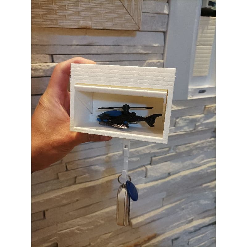 Porta-Chave F1 Decorativo | Mini Móvel ou Porta de Garagem 3D Parede
