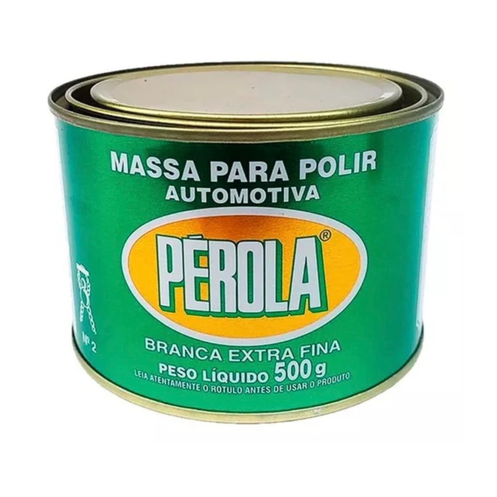 Massa para Polir Automotiva N.2 Extra Fina 500g Cor Branca Caminhão Carro Moto Acessorios
